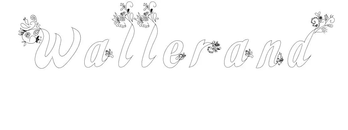 Disegno di Wallerand – Disegno del Nome da Colorare da stampare