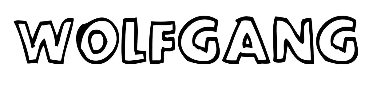 Coloriage Wolfgang - Prénom à imprimer
