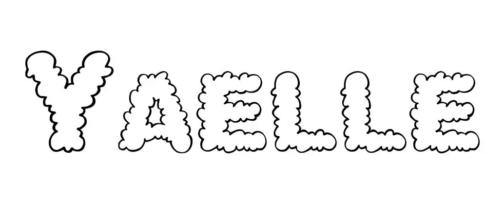 Coloriage Yaelle - Prénom à imprimer