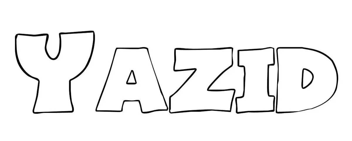 Yazid coloring page to print