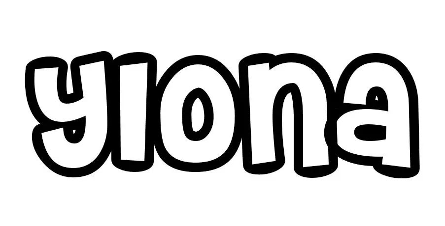 Coloriage Ylona - Prénom à imprimer