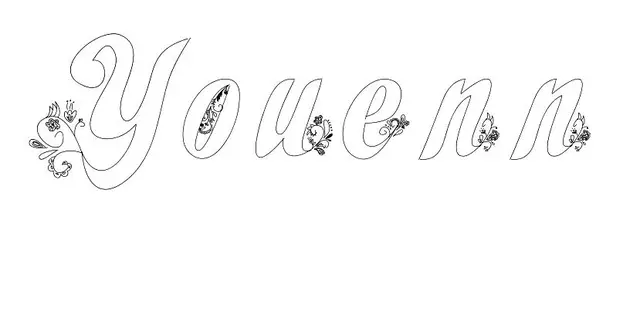 Coloriage Youenn - Prénom à imprimer