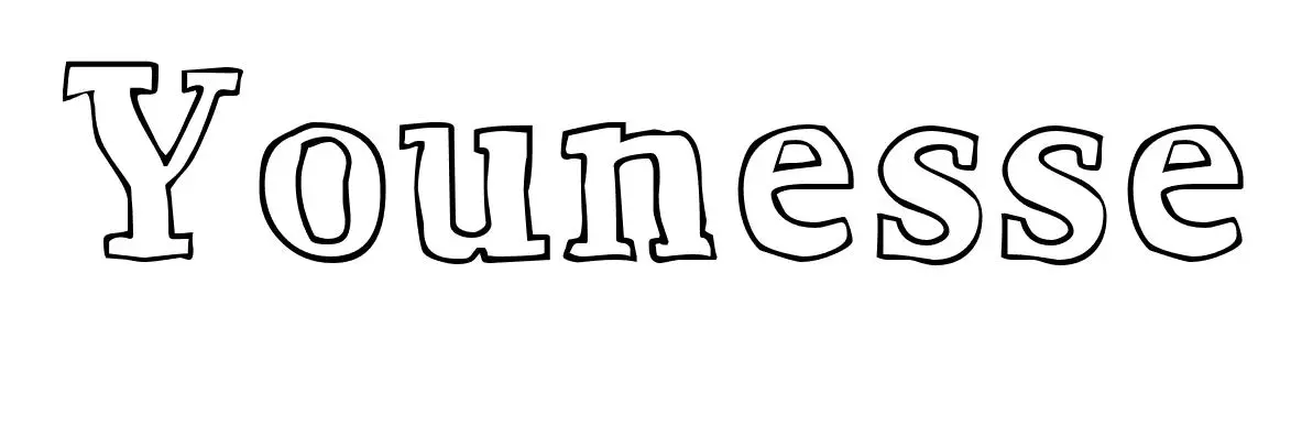 Coloriage Younesse - Prénom à imprimer