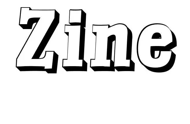 Coloriage Zine - Prénom à imprimer