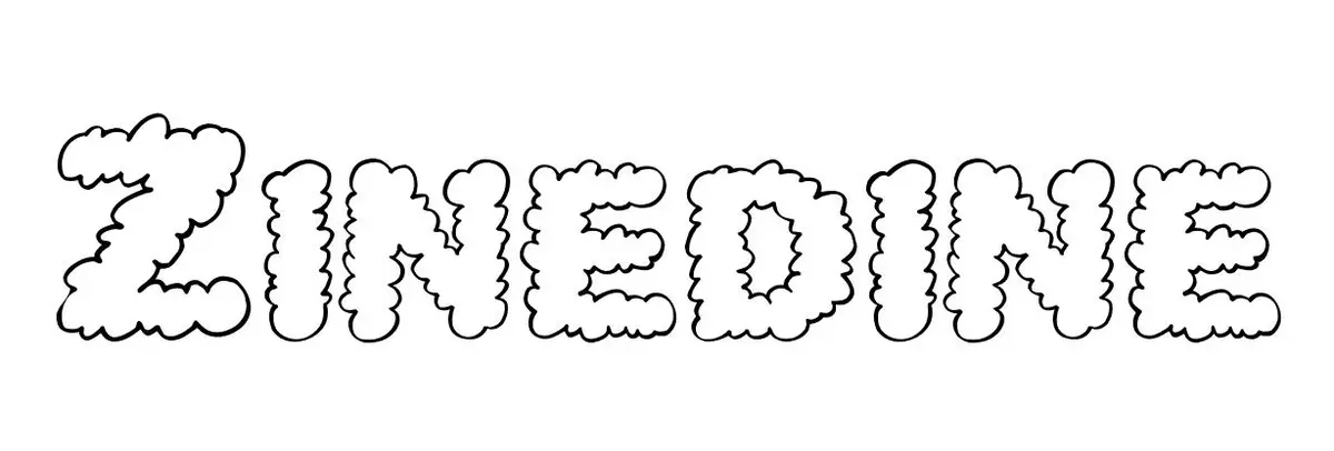 Coloriage Zinedine - Prénom à imprimer