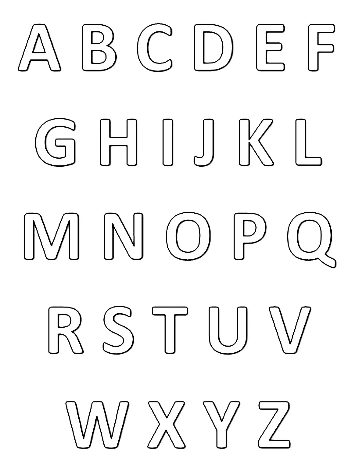 Coloriage Abécédaire Alphabet Et Lettres Francais - Alphabet à imprimer