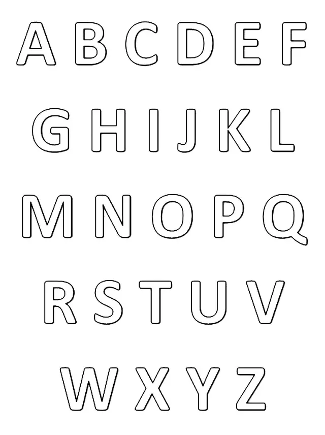 Coloriage Abécédaire Alphabet Et Lettres Francais - Alphabet à imprimer