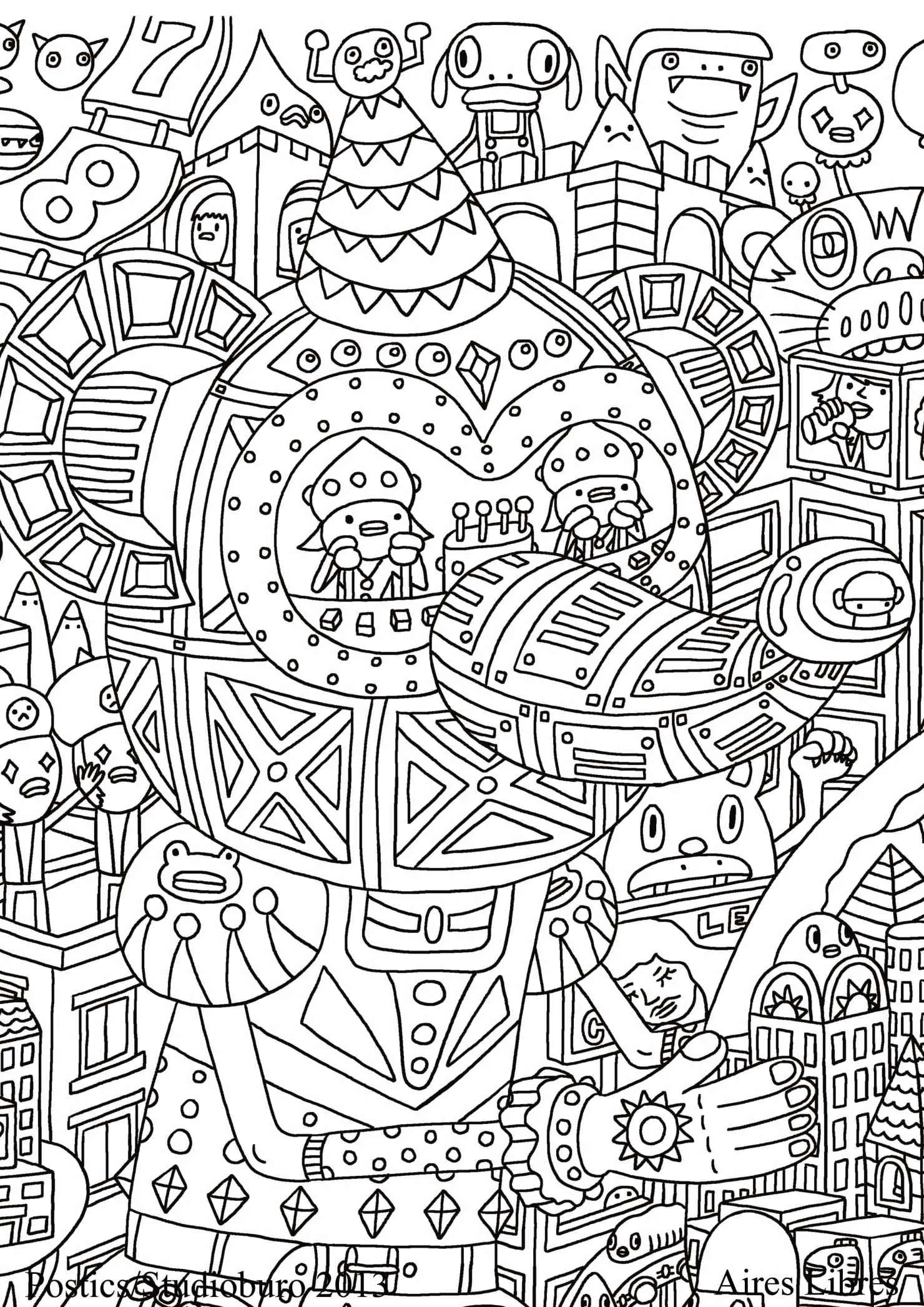 Coloriage Adulte Dessin 17 - Adulte à imprimer