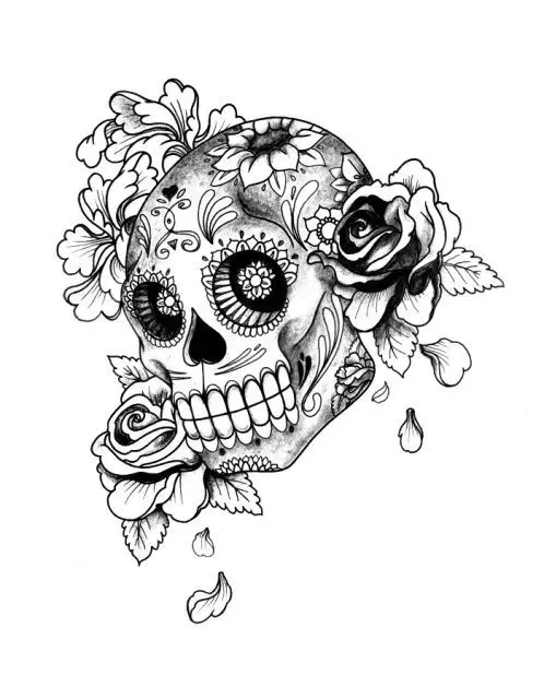 Coloriage Adulte Halloween Squelette - Adulte à imprimer
