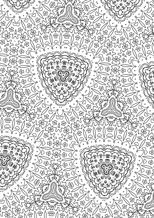 Coloriage Adulte Pattern Zentangle - Adulte à imprimer