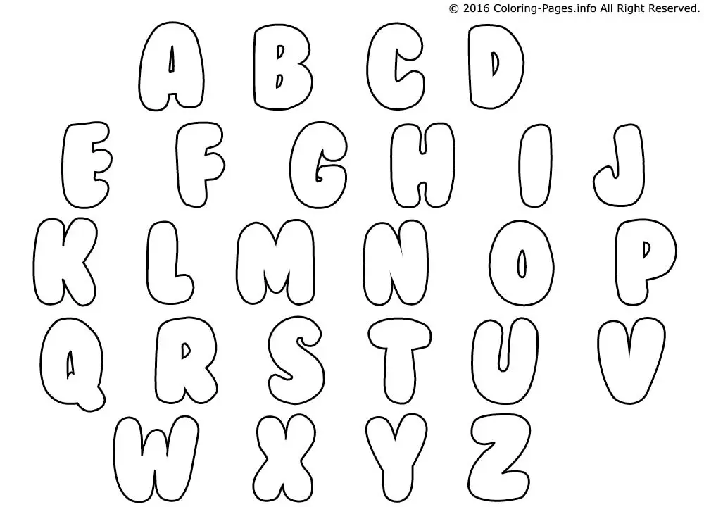 Coloriage Alphabet Maternelles - Alphabet à imprimer