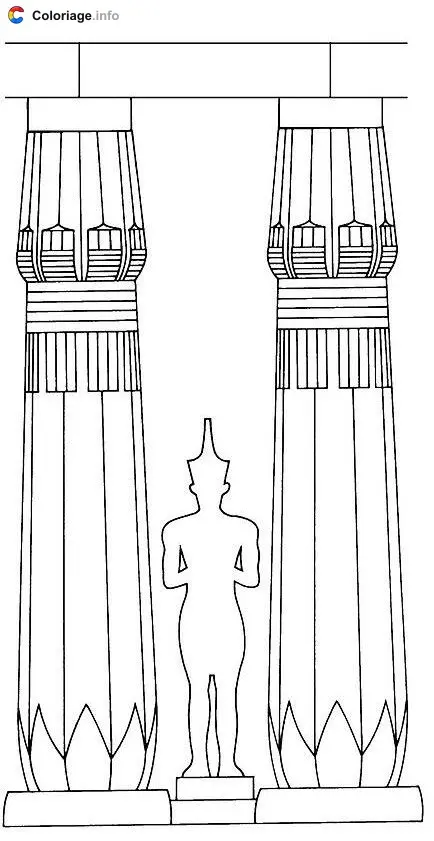 Amenhotep III coloring page to print