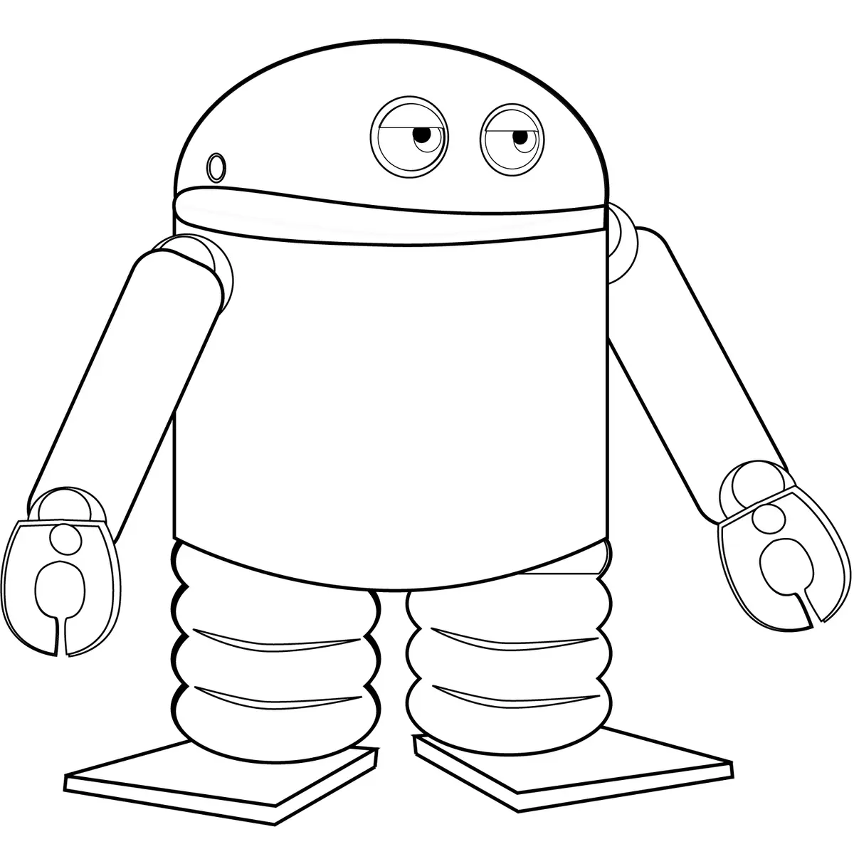 Ausmalbild Android Roboter Ausmalbilder zum Ausdrucken