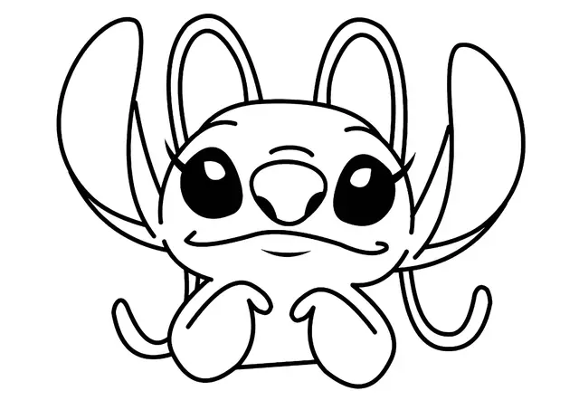 Angel Stitch coloring page to print