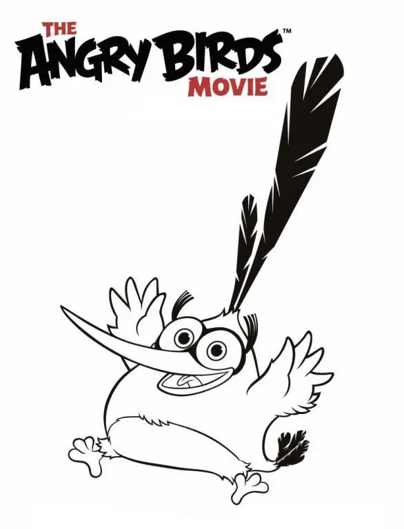 Coloriage Angry Birds Le Film 2 - Oiseaux en action - Angry birds à imprimer