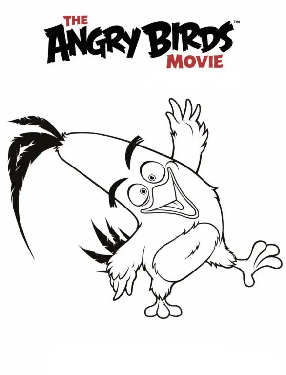 Coloriage Angry Birds Film 3 en Action - Angry birds à imprimer