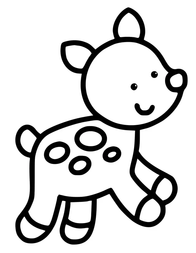 Coloriage Animal Facile Maternelle 2 Ans - Facile à imprimer