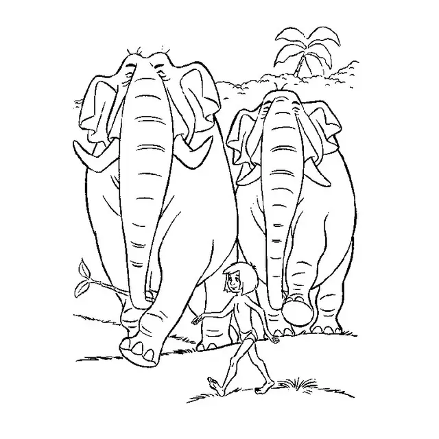 Coloriage Animaux De La Jungle - Animaux mignon à imprimer