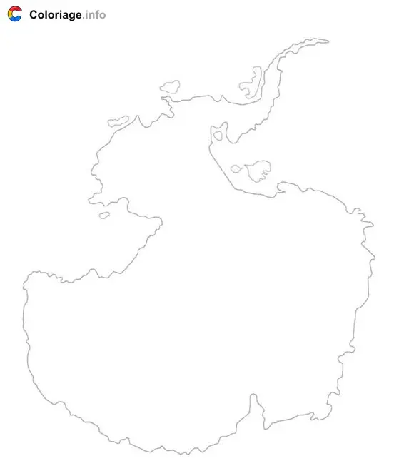 Antarctica coloring page to print