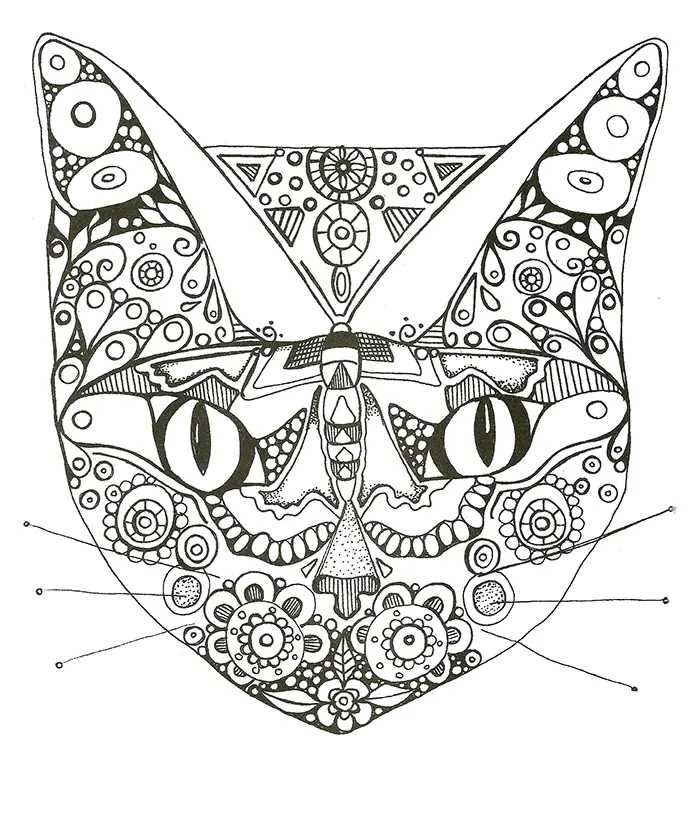 Coloriage Motifs floraux apaisants à détendre - Adulte à imprimer