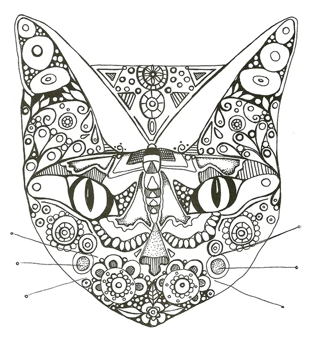 Coloriage Motifs floraux apaisants à détendre - Adulte à imprimer
