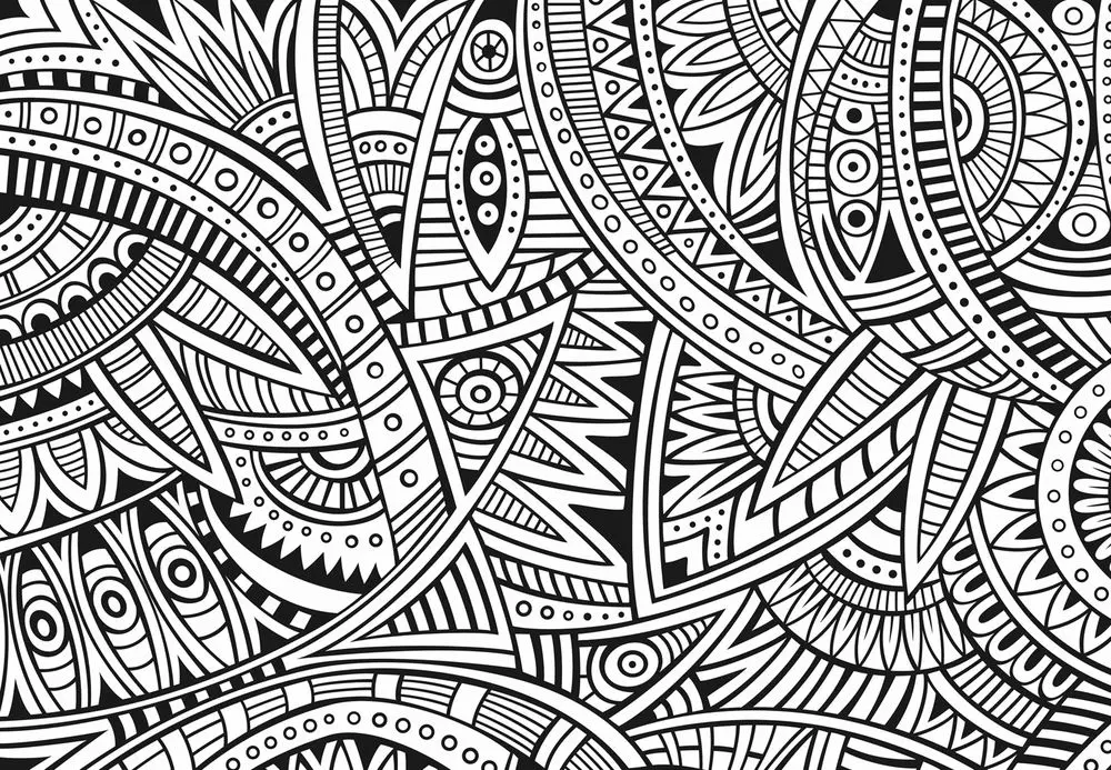 Coloriage Motifs floraux relaxants pour adultes - Adulte à imprimer