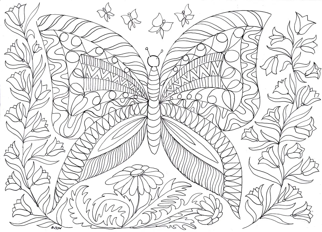 Coloriage Composition zen adulte complexe - Adulte à imprimer