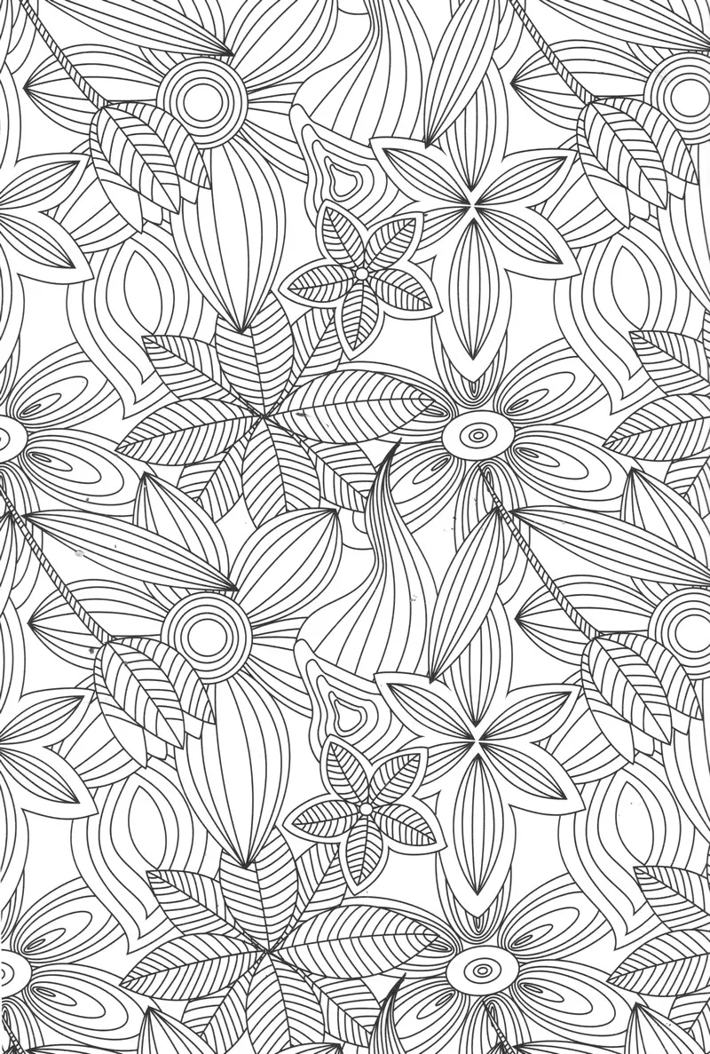 Coloriage Mandala floral relaxant pour adulte - Adulte à imprimer