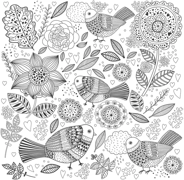 Coloriage Motif géométrique apaisante - Adulte à imprimer