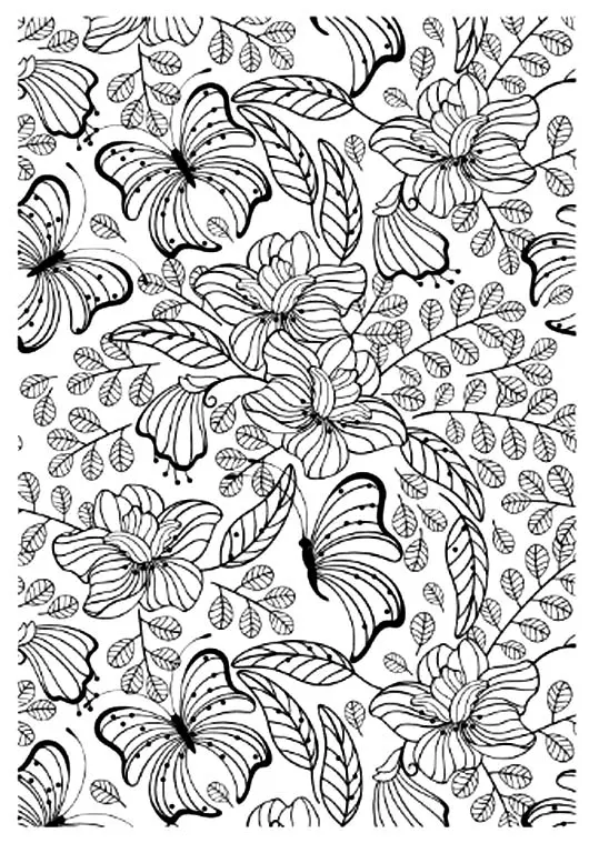 Coloriage Zentangle harmonieux aux lignes entrelacées - Adulte à imprimer