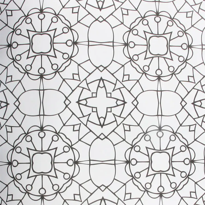 Coloriage Motifs floraux entrelacés pour détente adulte - Adulte à imprimer