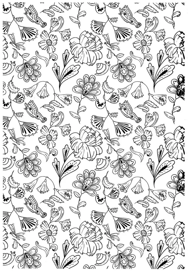 Coloriage Mandala apaisant aux motifs géométriques - Adulte à imprimer