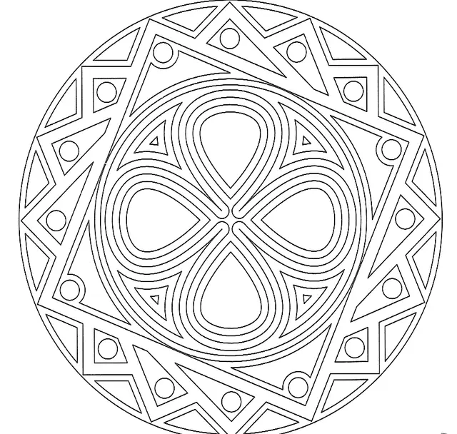 Coloriage Mandala apaisant pour adulte relaxation - Adulte à imprimer