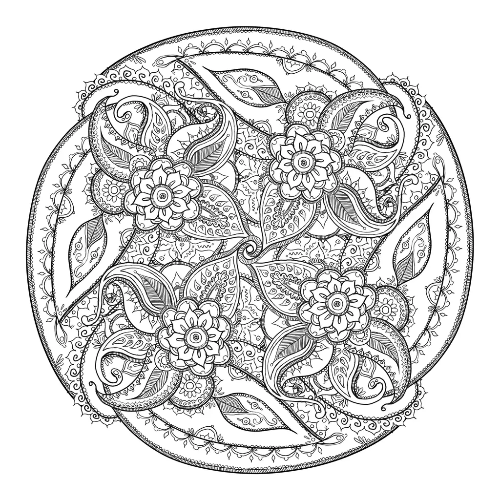 Coloriage Antistress Mandala - Anti stress à imprimer