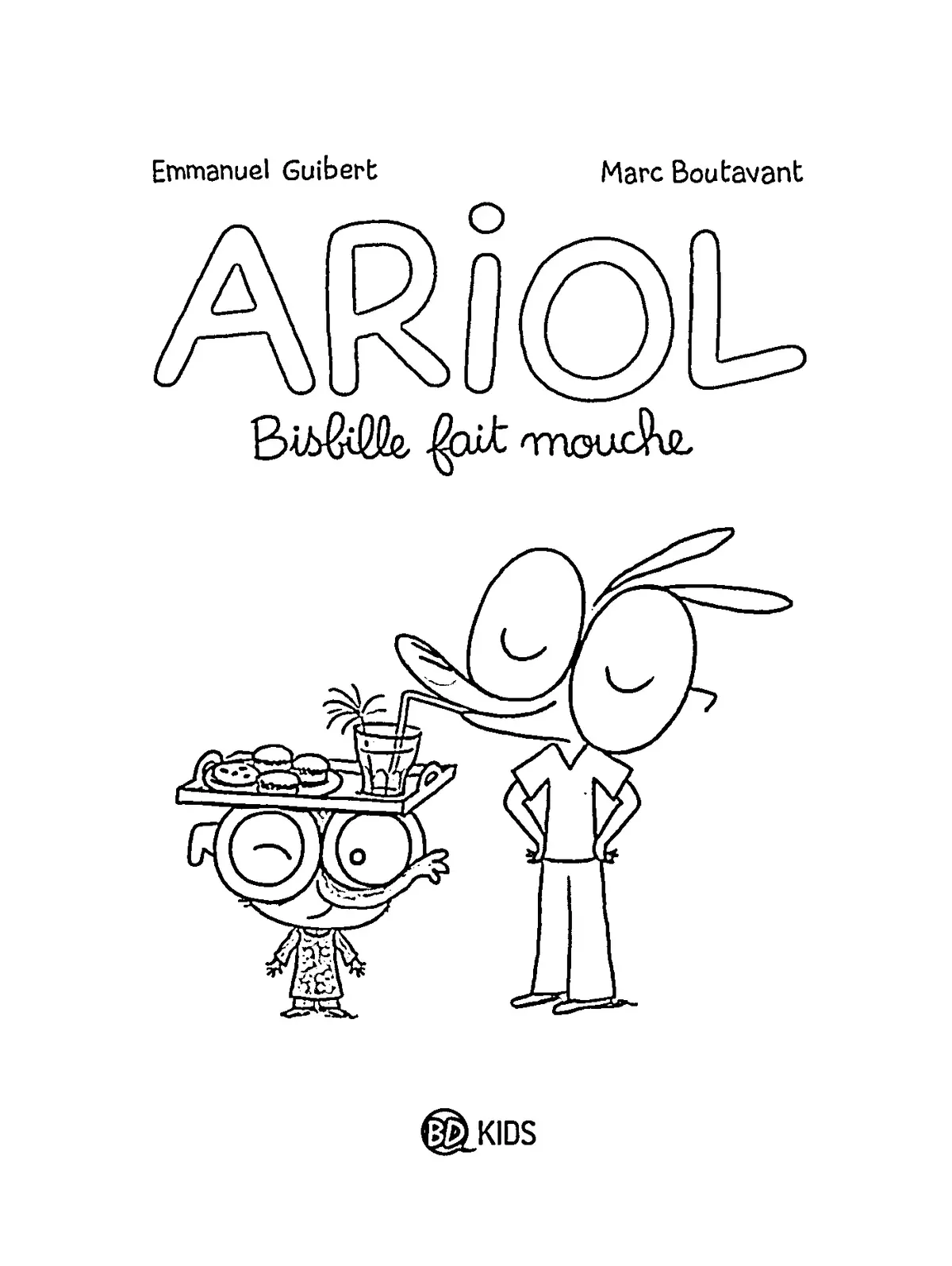 Kleurplaat Ariol Bisbille schiet raak om te printen