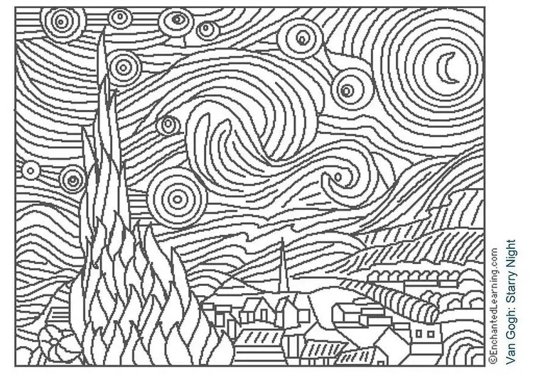 Coloriage Motifs abstraits relaxants et harmonieux - Art therapie à imprimer