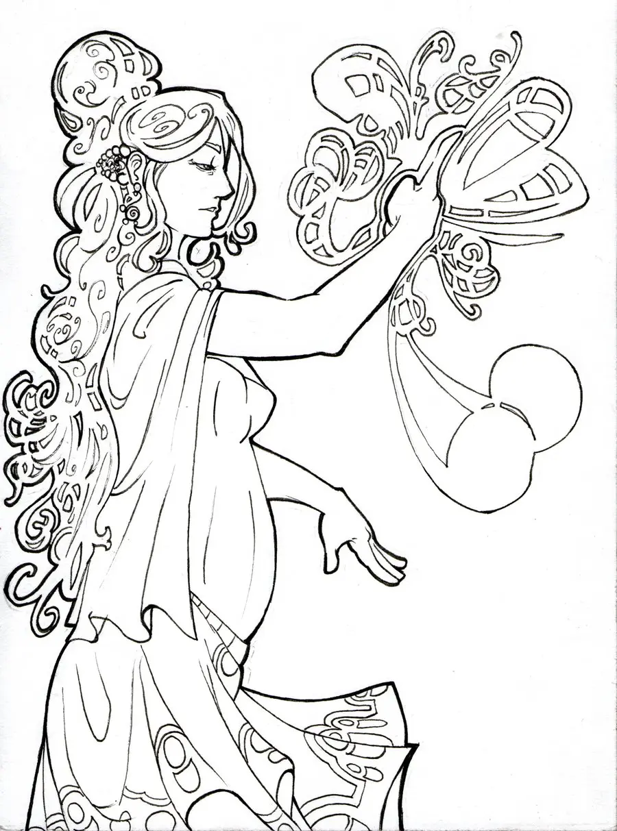 Coloriage Zentangle floral pour la méditation créative - Art therapie à imprimer