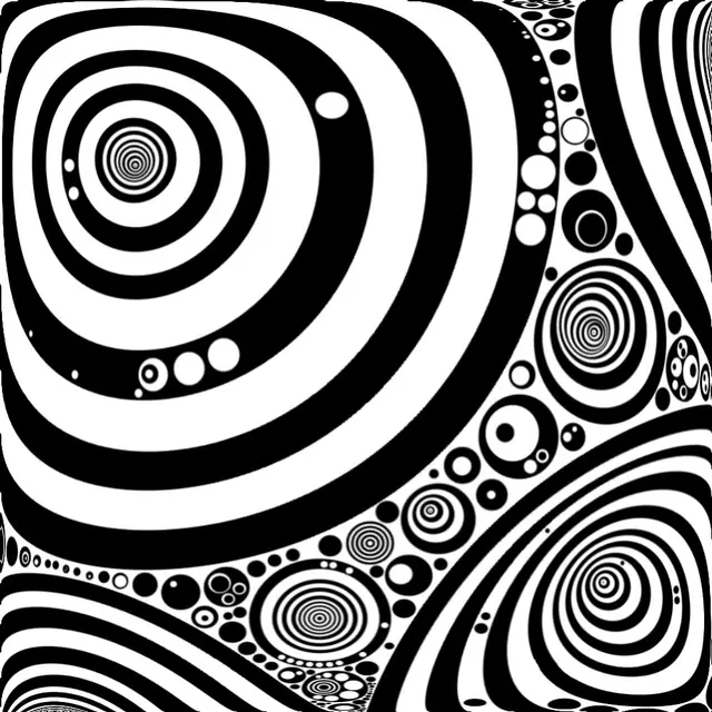 Coloriage Motifs abstraits apaisants - Art therapie à imprimer