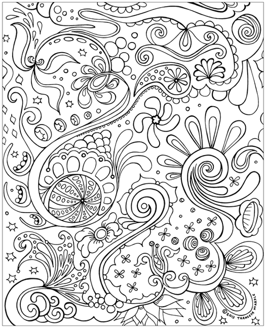 Harmonious Relaxation Mandala coloring page to print