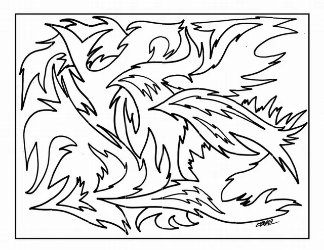 Coloriage Motifs géométriques apaisants en spirales - Art therapie à imprimer