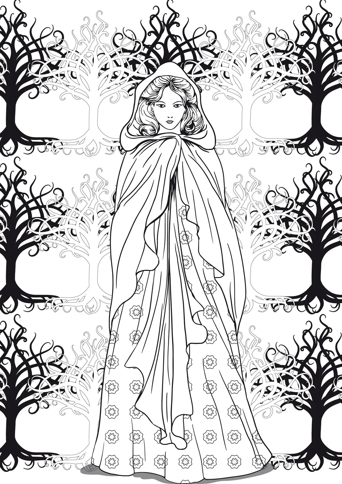 Therapeutic Mandala with Geometric Patterns coloring page to print