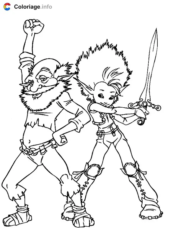 Ausmalbild Arthur und die Minimoys 006 zum Ausdrucken