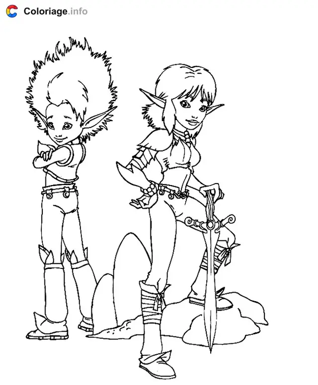Ausmalbild Arthur und die Minimoys 010 zum Ausdrucken