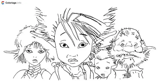 Ausmalbild Arthur und die Minimoys 015 zum Ausdrucken