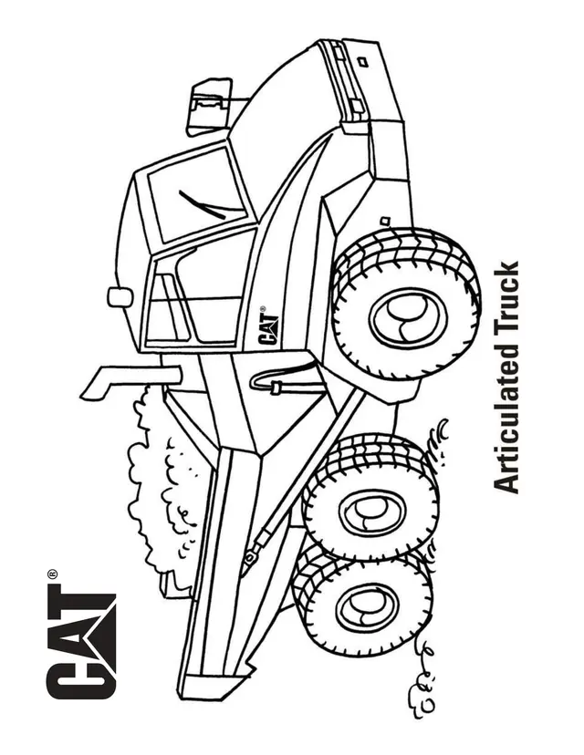 Coloriage Articulated Camion - Camion à imprimer
