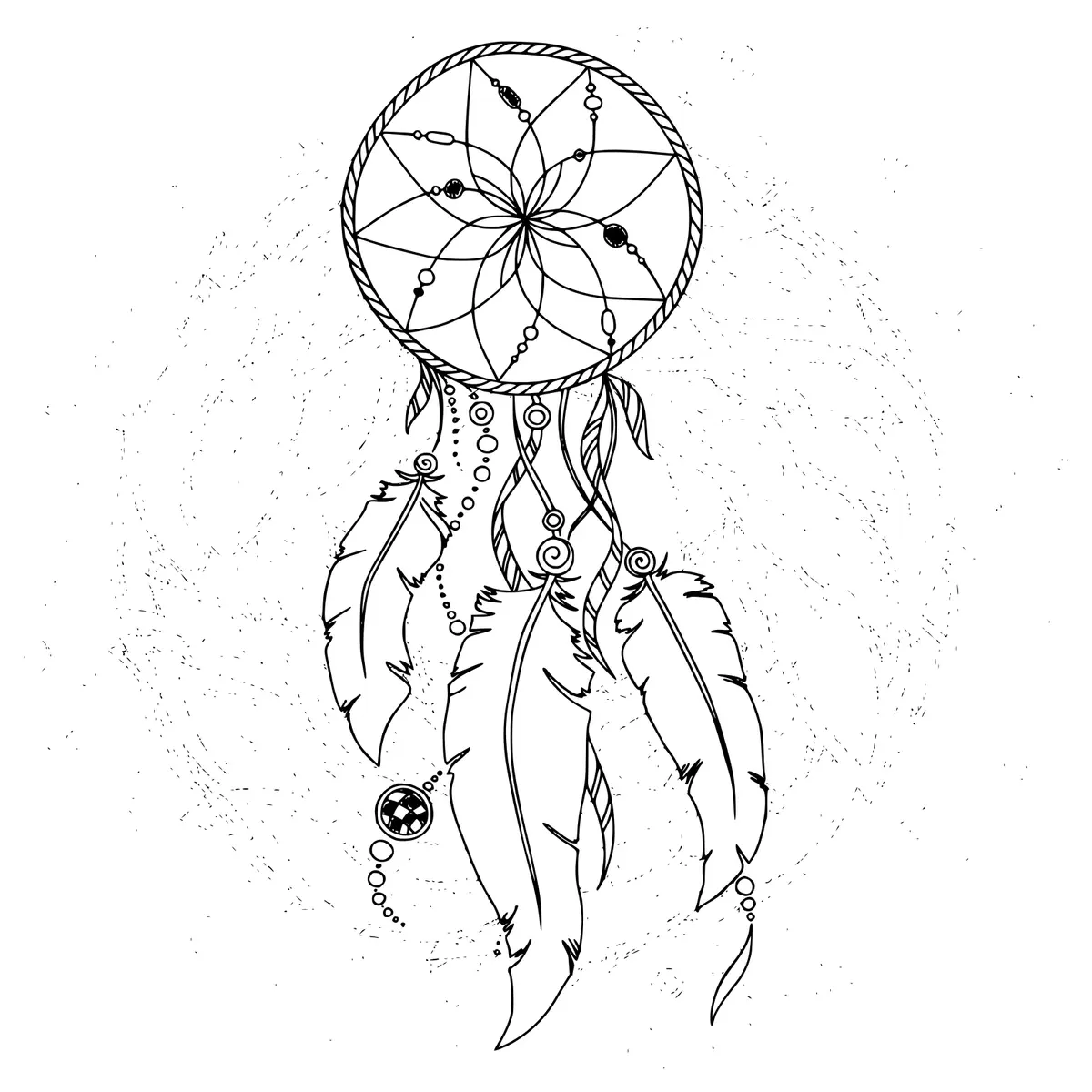 Coloriage Attrapeur De Rêve Adult - Adulte à imprimer