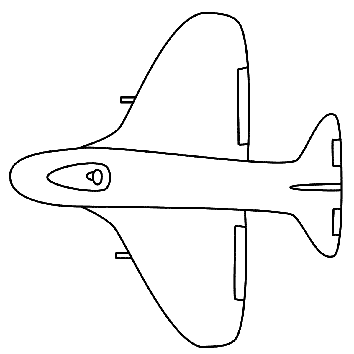 Coloriage Avion cargo transportant sa cargaison - Avion à imprimer