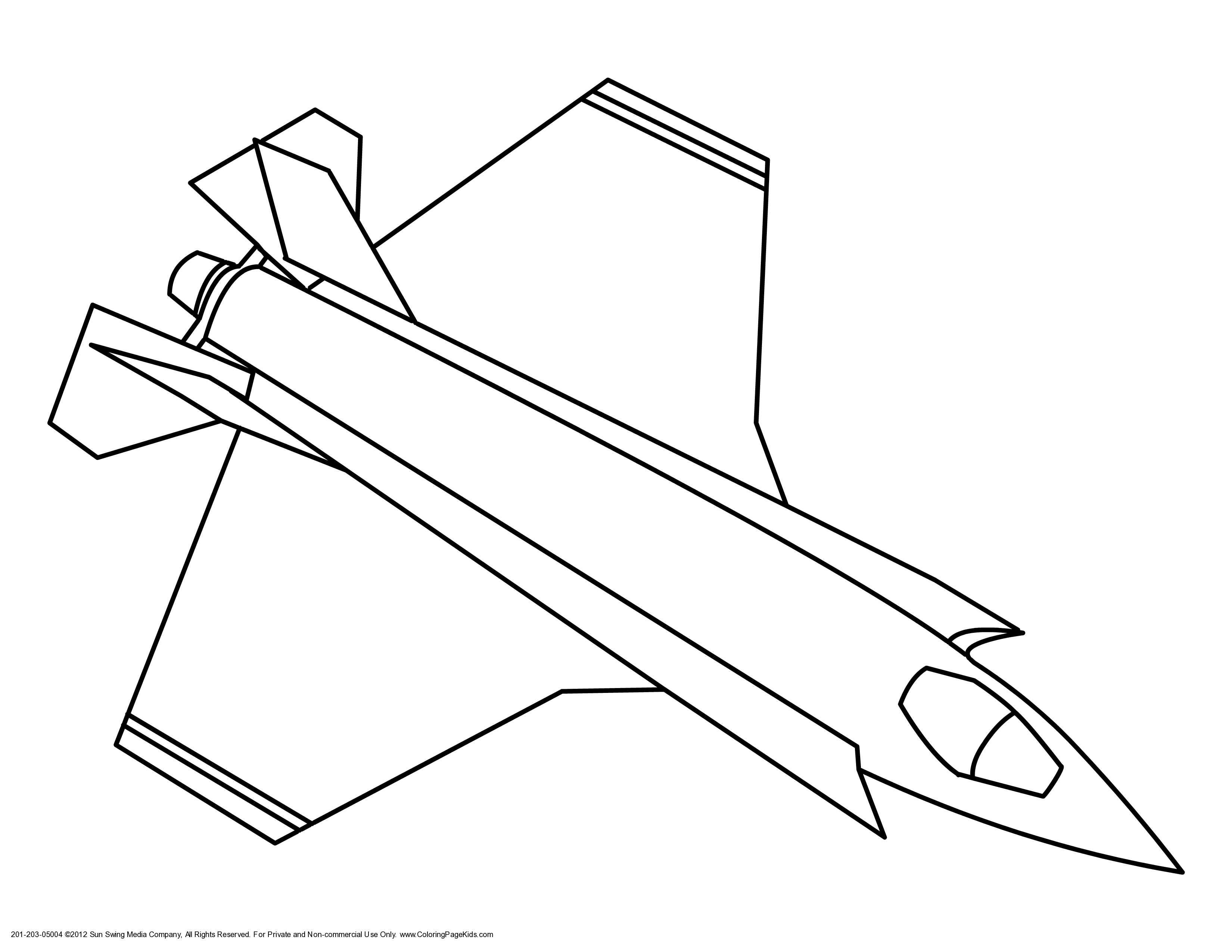 Majestic Commercial Airliner coloring page to print