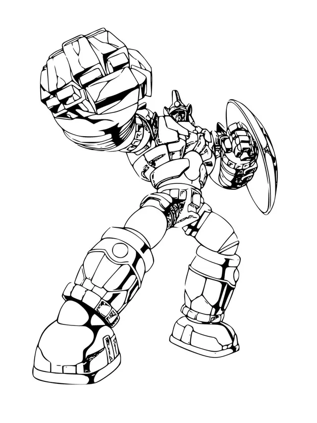 Coloriage Bakugan Robot - Bakugan à imprimer