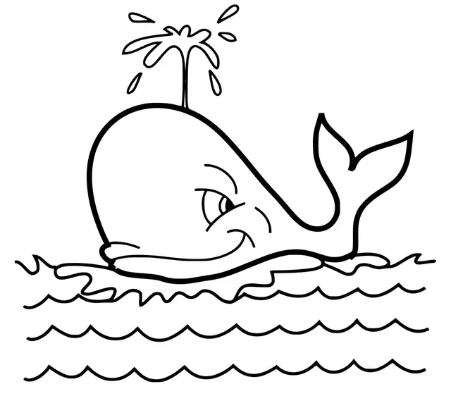 Coloriage Baleine A Bosse Adore La Mer - Baleine à imprimer